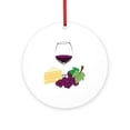 thumbnail image 1 of CafePress - Wine And Cheese -  Round Wood Ornament 4", 1 of 2