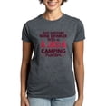 thumbnail image 1 of CafePress - Wine Drinker Camping Women's Dark T Shirt - Women's Traditional Fit Dark T-Shirt, 1 of 4