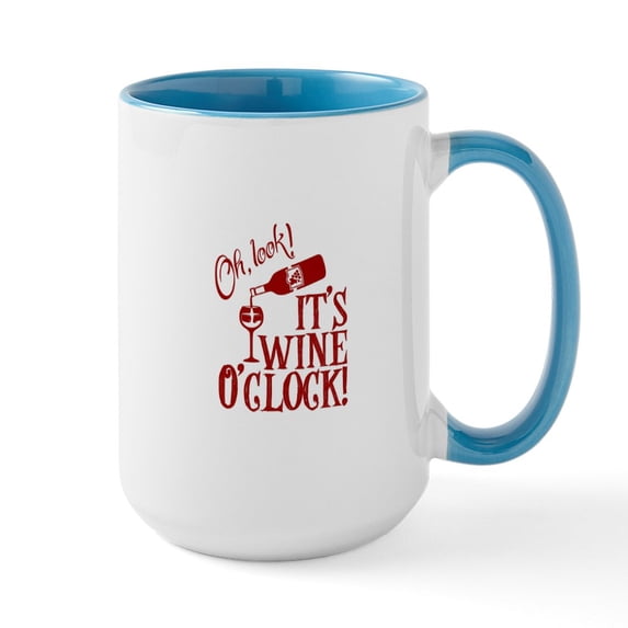 CafePress - Wine Enthusiast Mugs - 15 oz Ceramic Large White Novelty Mug