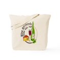 thumbnail image 1 of CafePress - Wine Friends Cheese Aged Tote Bag - Unisex Canvas Tote Bag, Beige, 1-Piece, 1 of 7