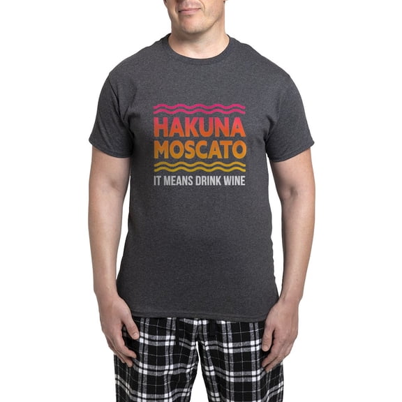 CafePress - Wine Lover Hakuna Moscato - Men's Loose Fit, Cotton - 2 Piece Pajama Set