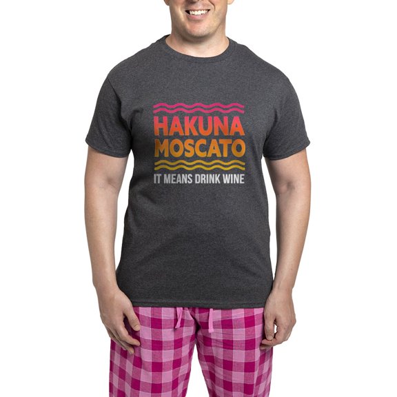 CafePress - Wine Lover Hakuna Moscato - Men's Loose Fit, Cotton - 2 Piece Pajama Set