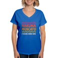 thumbnail image 1 of CafePress - Wine Lover Hakuna Moscato Women's V Neck T Shirt - Women's V-Neck Dark T-Shirt, 1 of 4