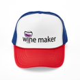 thumbnail image 1 of CafePress - Wine Maker - Adjustable Unisex Printed Trucker Hat with Mesh Back, 1 of 10