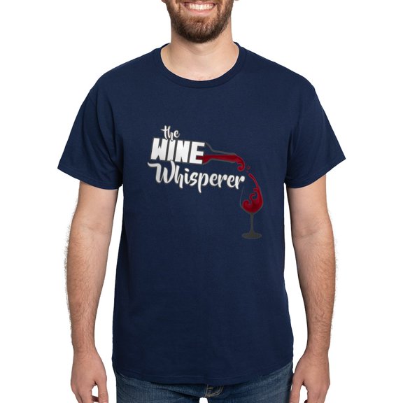 CafePress - Wine Whisperer Dark T Shirt - Men's Classic Graphic Cotton T-Shirt