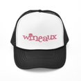 thumbnail image 1 of CafePress - Wineaux_Glassbu - Adjustable Unisex Printed Trucker Hat with Mesh Back, 1 of 8
