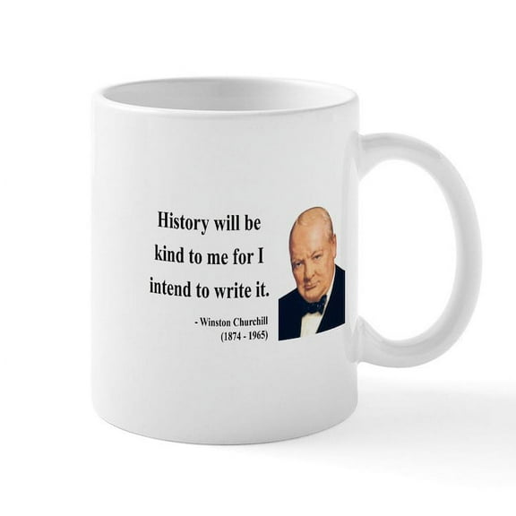 CafePress - Winston Churchill 20 Mug - 11 oz Ceramic Mug - Novelty Coffee Tea Cup