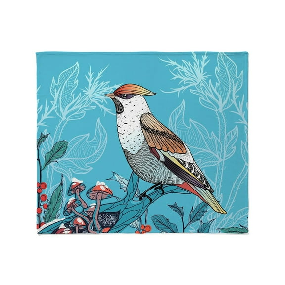 CafePress - Winter Bird Throw Blanket - Soft Fleece Throw Blanket, 50"x60" for All Ages