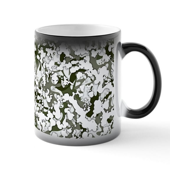 CafePress - Winter Camouflage - 11 oz Color Changing Magic Mug