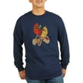 thumbnail image 1 of CafePress - Winter Cardinals Long Sleeve Dark T Shirt - Long Sleeve Dark T-Shirt, 1 of 4