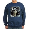 thumbnail image 1 of CafePress - Winter Wolf Sweatshirt (Dark) - Classic Crew Neck Sweatshirt, 1 of 4