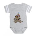 thumbnail image 1 of CafePress - Wire Fox Terrier - Cute Infant Baby Football Bodysuit, 1 of 3