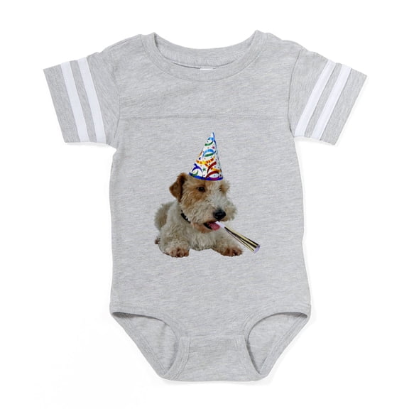 CafePress - Wire Fox Terrier - Cute Infant Baby Football Bodysuit