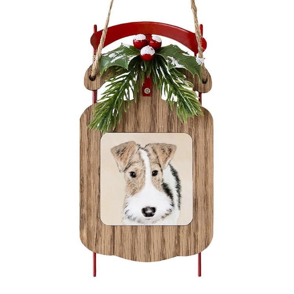 CafePress - Wire Fox Terrier - Sled Ornament
