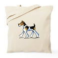 thumbnail image 1 of CafePress - Wire Fox Terrier Trot Tote Bag - Unisex Canvas Tote Bag, Beige, 1-Piece, 1 of 6