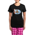 thumbnail image 1 of CafePress - Wirehair Dachshund Lover Women's Dark Pajamas - Women's Short Sleeve Print T-Shirt and Pants Dark Cotton Pajama Set, 1 of 7