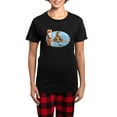 thumbnail image 1 of CafePress - Wirehair Dachshund Lover Women's Dark Pajamas - Women's Short Sleeve Print T-Shirt and Pants Dark Cotton Pajama Set, 1 of 7