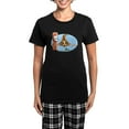thumbnail image 1 of CafePress - Wirehair Dachshund Lover Women's Dark Pajamas - Women's Short Sleeve Print T-Shirt and Pants Dark Cotton Pajama Set, 1 of 7
