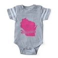 thumbnail image 1 of CafePress - Wisconsin - Cute Infant Baby Football Bodysuit, 1 of 3