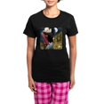 thumbnail image 1 of CafePress - Wishing For The Moon Women's Dark Pajamas - Women's Short Sleeve Print T-Shirt and Pants Dark Cotton Pajama Set, 1 of 7