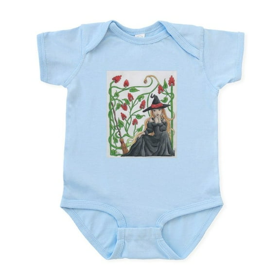 CafePress - Witch's Broomstick Infant Bodysuit - Baby Light Bodysuit, Size Newborn - 24 Months