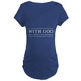 thumbnail image 1 of CafePress - With God All Things Are Possible Maternity T Shirt - Maternity Dark T-Shirt, 1 of 3