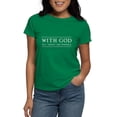 thumbnail image 1 of CafePress - With God All Things Are Possible T Shirt - Women's Traditional Fit Dark T-Shirt, 1 of 4