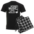 thumbnail image 1 of CafePress - Without Music Life Would Be Fl Men's Dark Pajamas - Men's Dark Loose Fit Cotton Pajama Set, 1 of 7