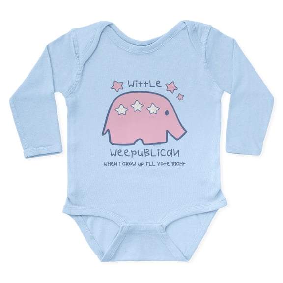 CafePress - Wittle Weepublican Long Sleeve Infant Body Suit - Long Sleeve Cotton Baby Bodysuit
