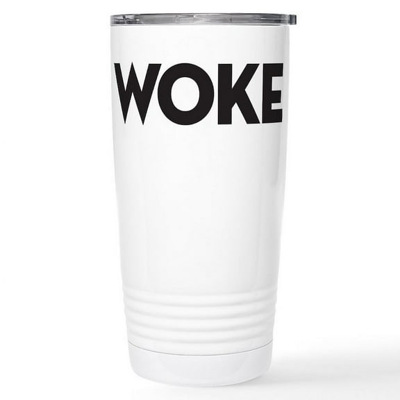 CafePress - Woke Stainless Steel Travel Mug - Insulated Stainless Steel Travel Tumbler 20 oz.