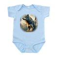 thumbnail image 1 of CafePress - Wolf Howling At The Full Moon Portrait Body Suit - Baby Light Bodysuit, Size Newborn - 24 Months, 1 of 4