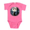 thumbnail image 1 of CafePress - Wolf Howling At The Full Moon Portrait Body Suit - Cute Infant Bodysuit Baby Romper - Size Newborn - 24 Months, 1 of 3