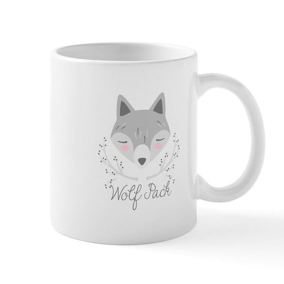 CafePress - Wolf Pack Mugs - 11 oz Ceramic Mug - Novelty Coffee Tea Cup