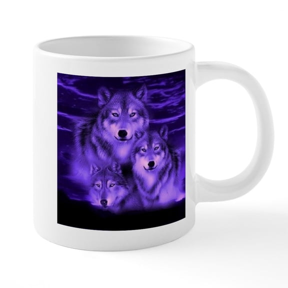 CafePress - Wolf Pack Mugs - 20 Oz White Ceramic Mega Mug