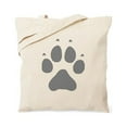 thumbnail image 1 of CafePress - Wolf Paw Print Tote Bag - Unisex Canvas Tote Bag, Beige, 1-Piece, 1 of 7