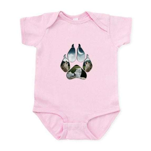 CafePress - Wolf Print Infant Bodysuit - Baby Light Bodysuit, Size Newborn - 24 Months
