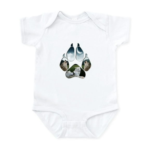 CafePress - Wolf Print Infant Bodysuit - Baby Light Bodysuit, Size Newborn - 24 Months