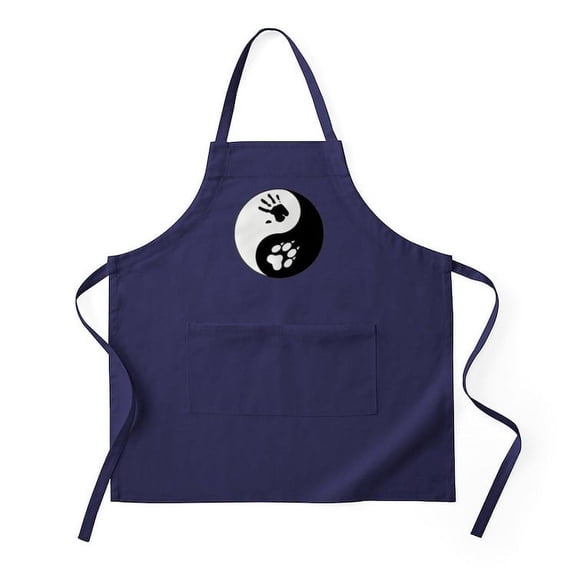 CafePress - Wolf Therian Ying Yang Apron (Dark) - Kitchen Apron with Pockets, Grilling Apron, Baking Apron