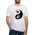 thumbnail image 1 of CafePress - Wolf Therian Ying Yang Fitted T Shirt - Fitted T-Shirt, Vintage Fit Soft Cotton Tee, 1 of 4