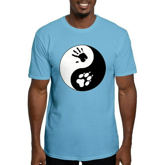 CafePress - Wolf Therian Ying Yang Fitted T Shirt - Fitted T-Shirt, Vintage Fit Soft Cotton Tee