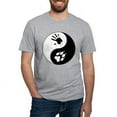 thumbnail image 1 of CafePress - Wolf Therian Ying Yang Fitted T Shirt - Fitted T-Shirt, Vintage Fit Soft Cotton Tee, 1 of 4