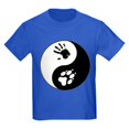 thumbnail image 1 of CafePress - Wolf Therian Ying Yang Kids Dark T Shirt - Dark T-Shirt Kids XS-XL, 1 of 4
