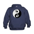 thumbnail image 1 of CafePress - Wolf Therian Ying Yang - Kids Hooded Sweatshirt, Classic Hoodie, 1 of 4