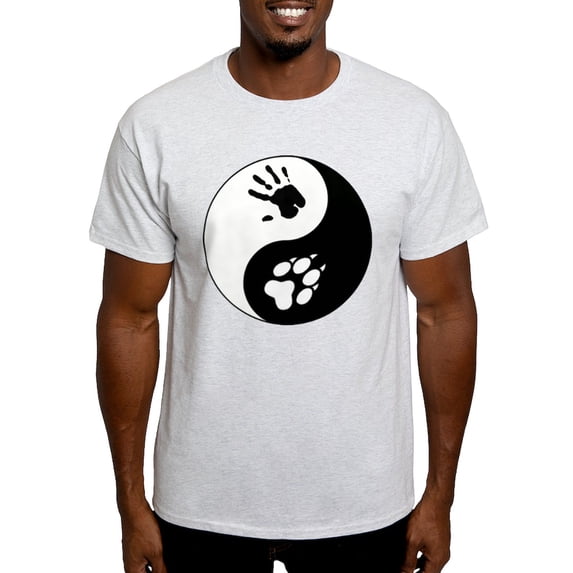 CafePress - Wolf Therian Ying Yang Light T Shirt - Men's Classic Graphic T-Shirt