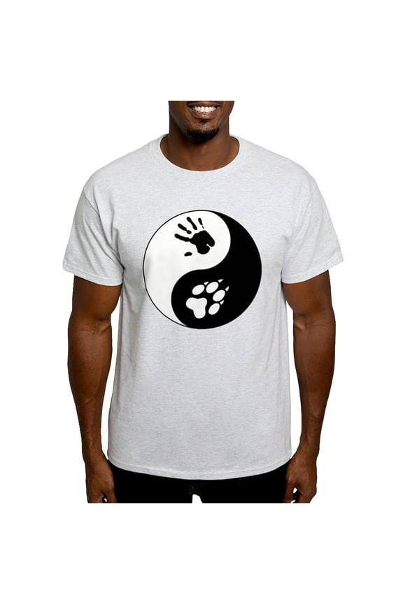 - Wolf Therian Ying Yang Light T Shirt - Men's Classic Graphic T-Shirt