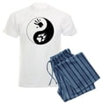 thumbnail image 1 of CafePress - Wolf Therian Ying Yang Men's Light Pajamas - Men's Light Loose Fit Cotton Pajama Set, 1 of 7