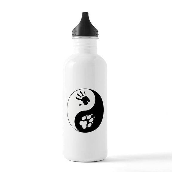 CafePress - Wolf Therian Ying Yang Stainless Water Bottle 1 - Stainless Steel Water Bottle, Sports Bottle, 1.0L