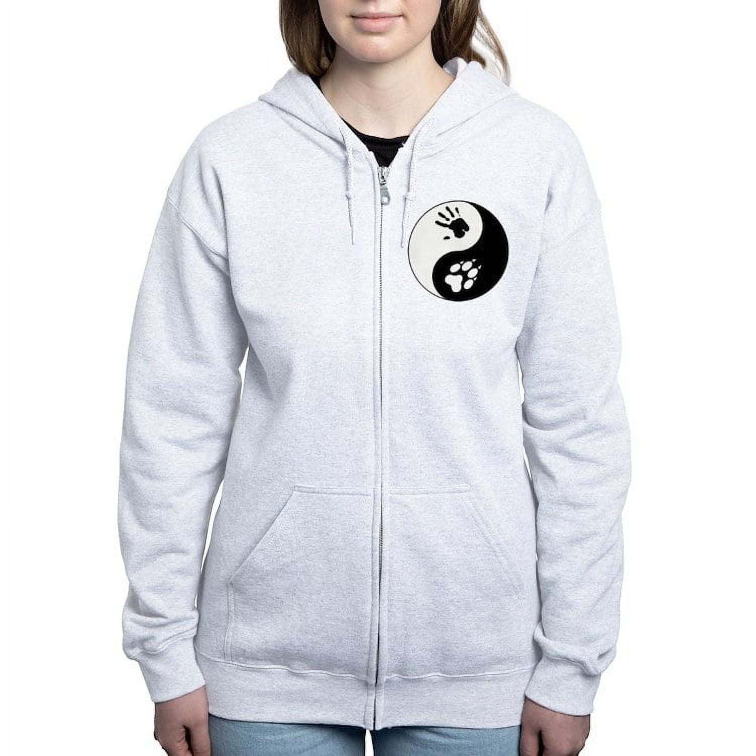 CafePress - Wolf Therian Ying Yang - Women's Zip Hoodie - Walmart.com