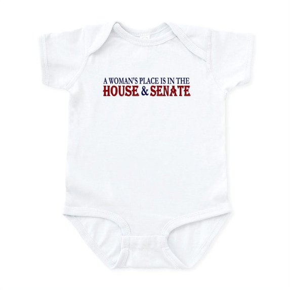 CafePress - Woman's Place Infant Bodysuit - Baby Light Bodysuit, Size Newborn - 24 Months