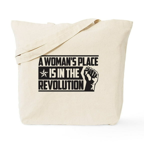 CafePress - Womans Place In Revolution Tote Bag - Unisex Canvas Tote Bag, Beige, 1-Piece
